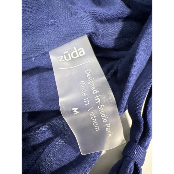 Zuda Men x Kevin Kreider Z Knit Hoodie Rib Trim Navy Blue Size Medium Athleisure - Picture 4 of 9